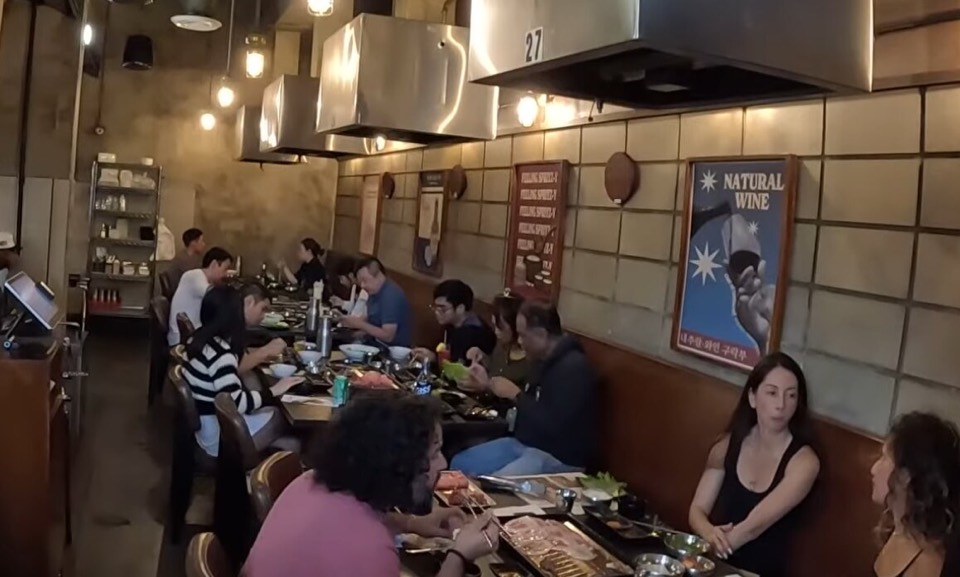 A U.S. Korean BBQ house — packed evening